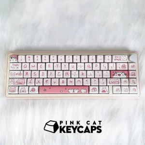 Pink Cat Keycaps